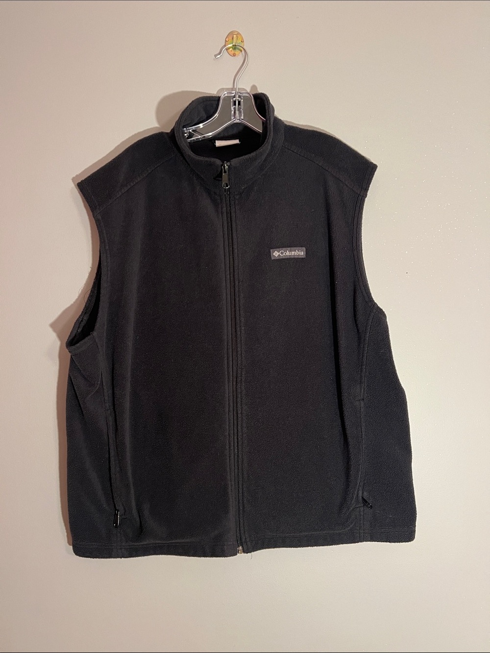 Columbia Black Full-Zip Fleece Vest